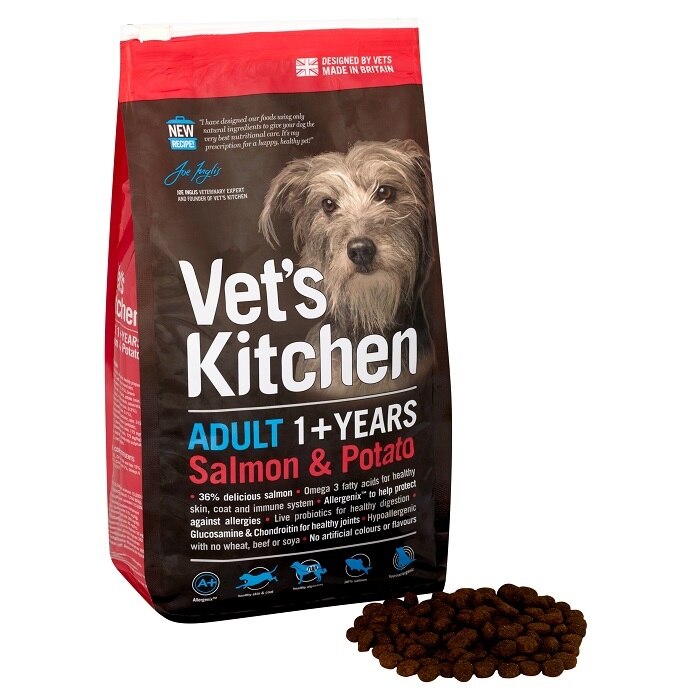 Vet's Kitchen Adult Salmon & Potato Dry Dog Food - 7.5kg